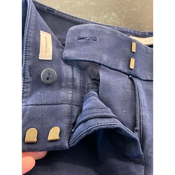 LOFT  Navy Blue  Marisa "The Riviera Pant" size 2 - Picture 6 of 9